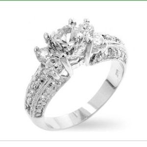 Women’s White Gold Rhodium Ring